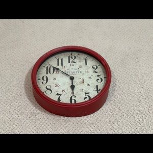 Red large clock